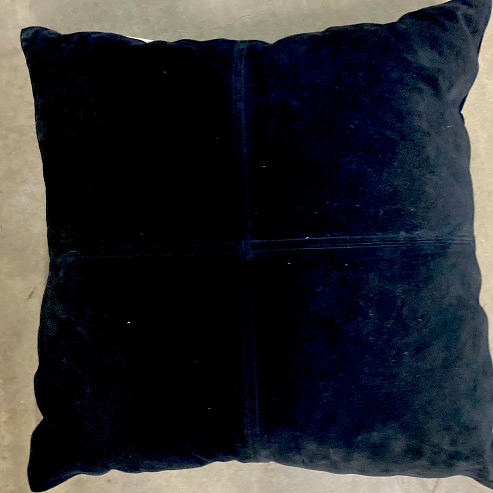 Suede accent pillow 18x18